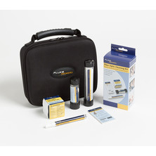 FIBRE CLEANING KIT WITH CUBE PEN 1.25+2.5MM SWABS 10 CARDS AND CASE