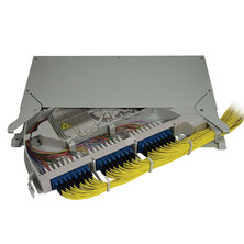 48PORTS E2000 PC (OR UPC) PIVOTING (RIGHT HAND HINGE) 2U SUB RACK TO FIT IN AN ETSI CABINET EQUIPPED WITH 48 E2000 PC PIGTAILS