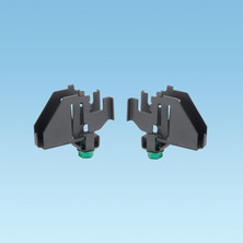 BLACK POWDER COATED INTERSECTION SPLICE CONNECTOR QUICKLY JOINS WYR-GRID PATHWAYS AT ALL INTERSECTIONS