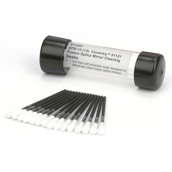 CHEMTRONICS FUSION SPLICE MIRROR CLEANING SWABS - PACK 15