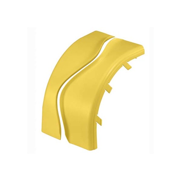 PANDUIT OPTIONAL SPLIT COVER FOR THE OUTSIDE VERTICAL RIGHT ANGLE FITTING FROVRA6X4YL YELLOW